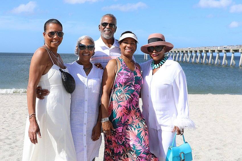 Ingrid Summers, Adela Glover, Greg Parris, Kim Parris and Sheila Bruce