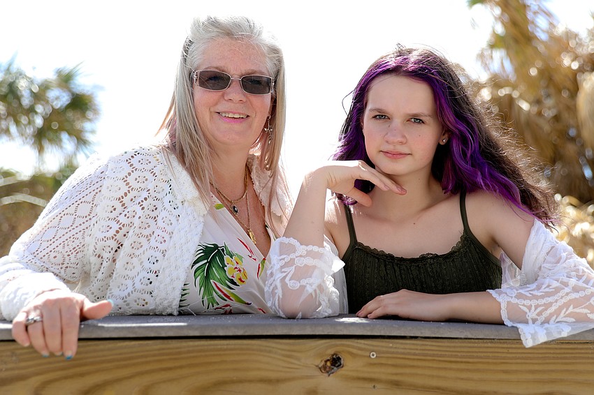 Candy Exline is a center director for Children First and is modeling Bealls fashions with her daughter, Shelby.