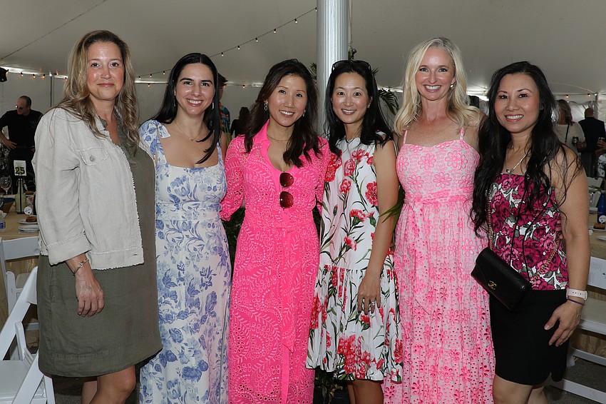 Friends from Pine View School in Osprey include Tara Seaman, Yona Elshimy, Susan Tagle, Janna Kim, Wendy Teague, and Helene Vu