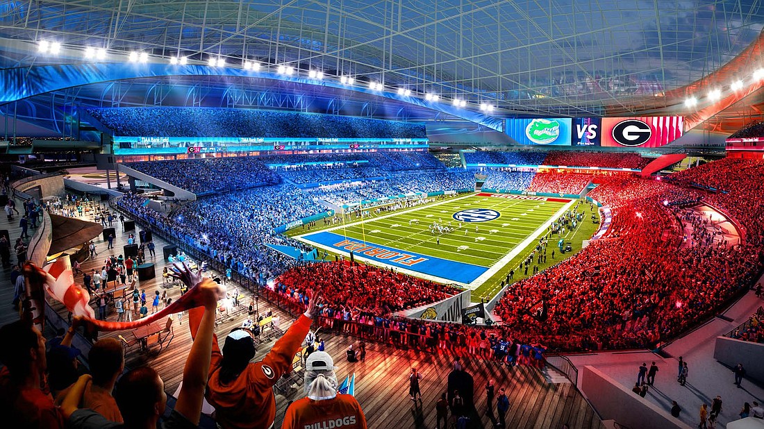 The Jacksonville Jaguars' "Stadium of the Future" will be the home of the Georgia-Florida game from 2028-2031.