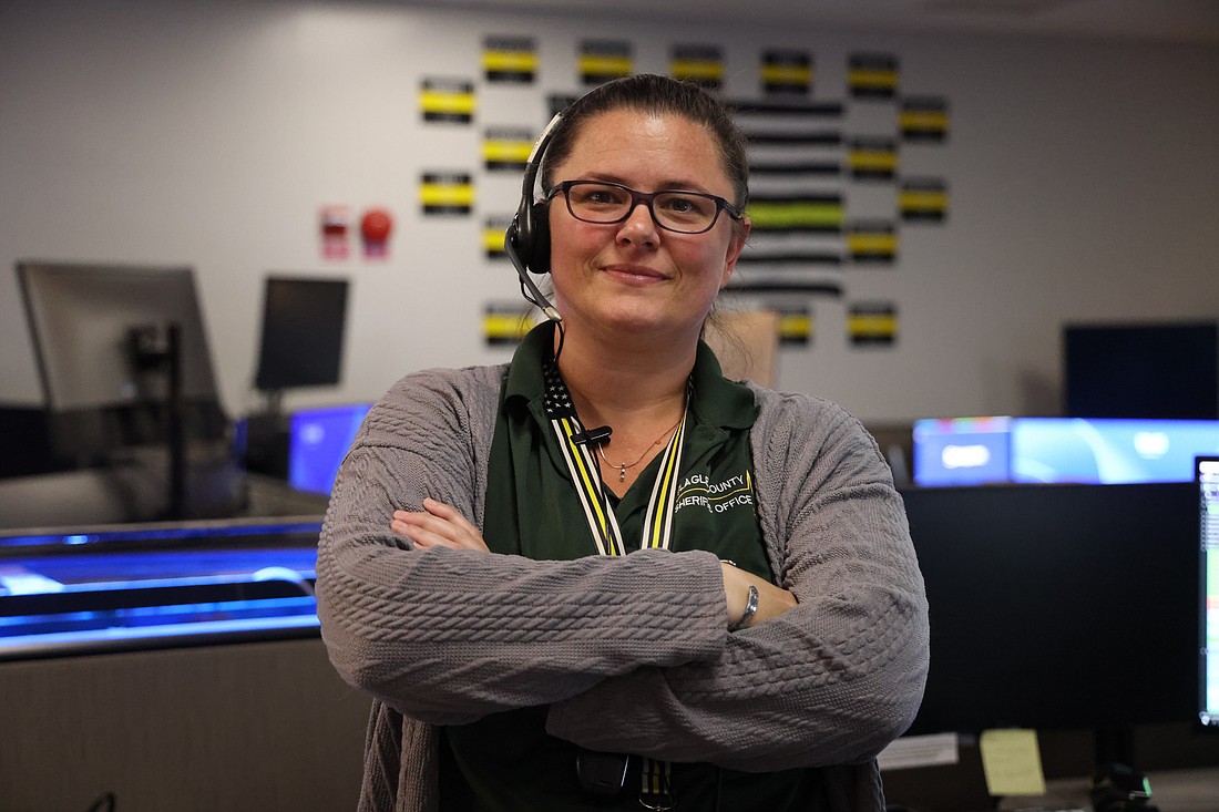 Megan Burton, a communication specialist with the Flagler County Sheriff's Office emergency dispatch, is the honoree for the 2024 Palm Coast Holiday Boat Parade. Photo courtesy of Sarah Ulis