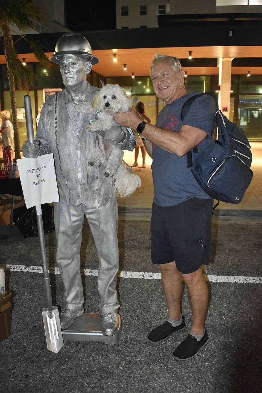 Joe Abel of Stand Still Entertainment poses with Luna and Glenn Hayhurst.