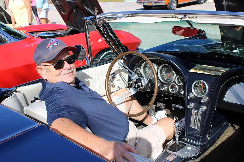 Bradenton's Pete Tolhurst sits behind the wheel of a 1964 Corvette. He bought the car in 1979.