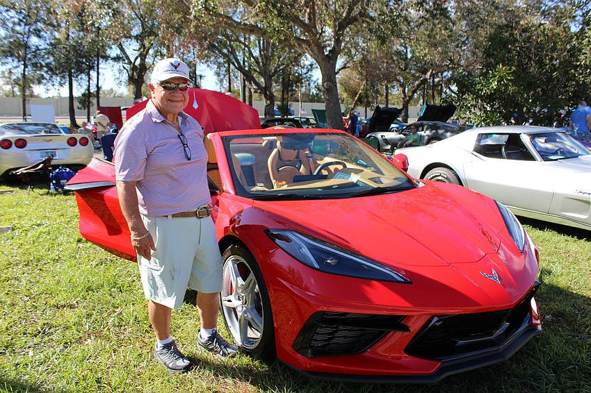 East County's Arthur Matney was showing off his 2020 C8 Corvette at the Knights Car Show. 