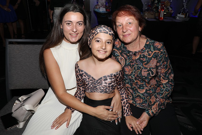 Tiny dancer Sofiia Luka, 8, with her mom, Yaryna Malytscka and grandmother Galyna Luka