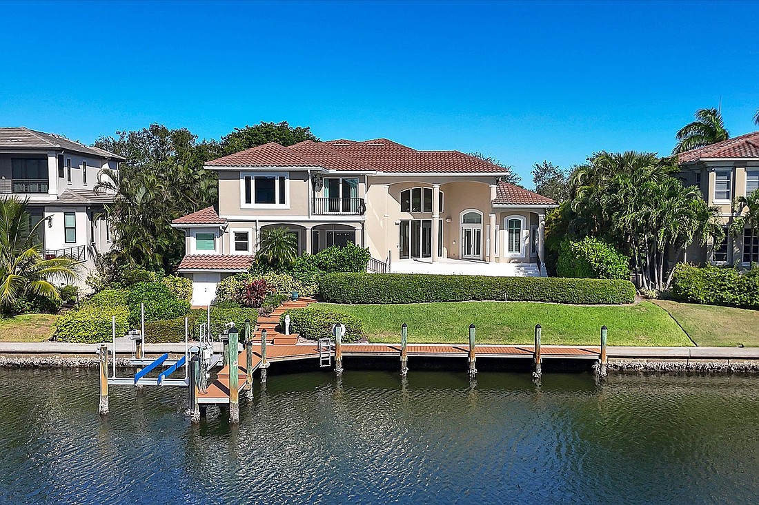 The home at 540 Harbor Point Road has five bedrooms, four-and-a-half baths, a pool and 4,444 square feet of living area.