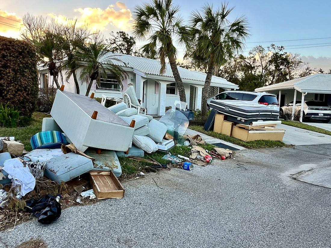 A neighbor sent snowbird Sue Reese this photo of her condominium at Spanish Main Yacht Club.