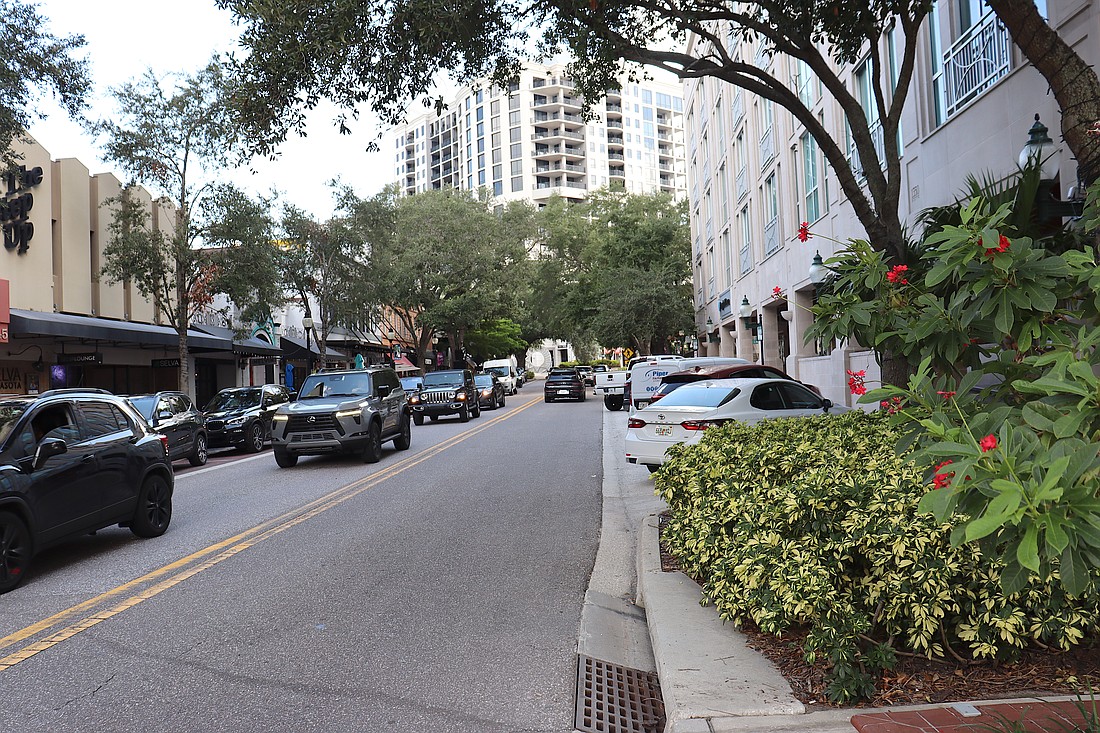 The view along Main Street west of Palm Avenue. The Downtown Master Plan Update committee will provide a guiding document to future development in the downtown area.