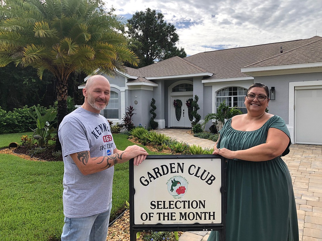 Vee Gomes and Robert Villarino of Felton Place were selected as the November 2024 Garden Selection of the Month. Courtesy photo