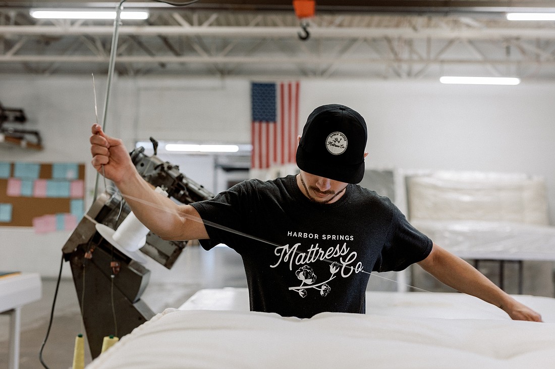 Harbor Springs Mattress Co.'s products are handcrafted.