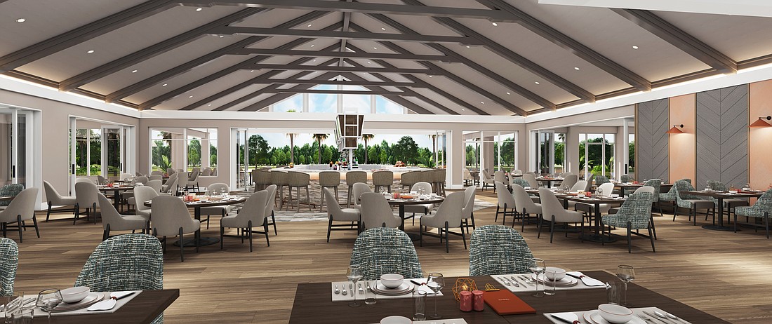 The clubhouse renovation revitalized a 23-year-old building to include more dining and entertainment options.