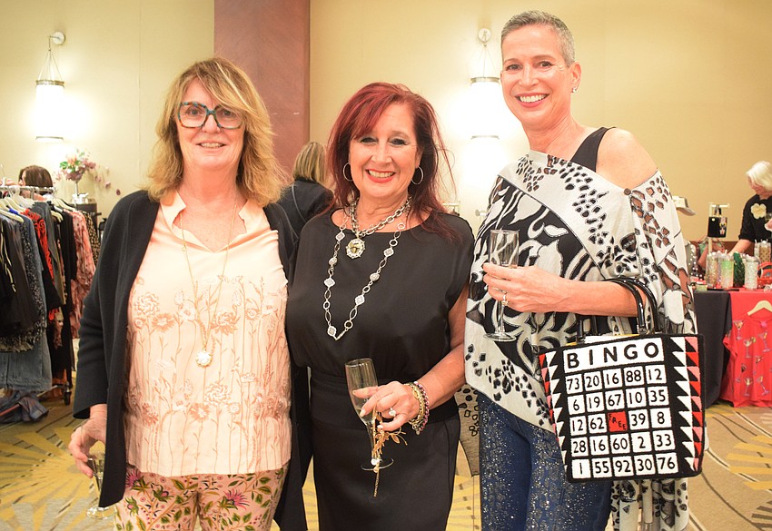 Amy Gorman, Darci Jacob and Wendy Rossiter are ready for a night of playing Bingo.