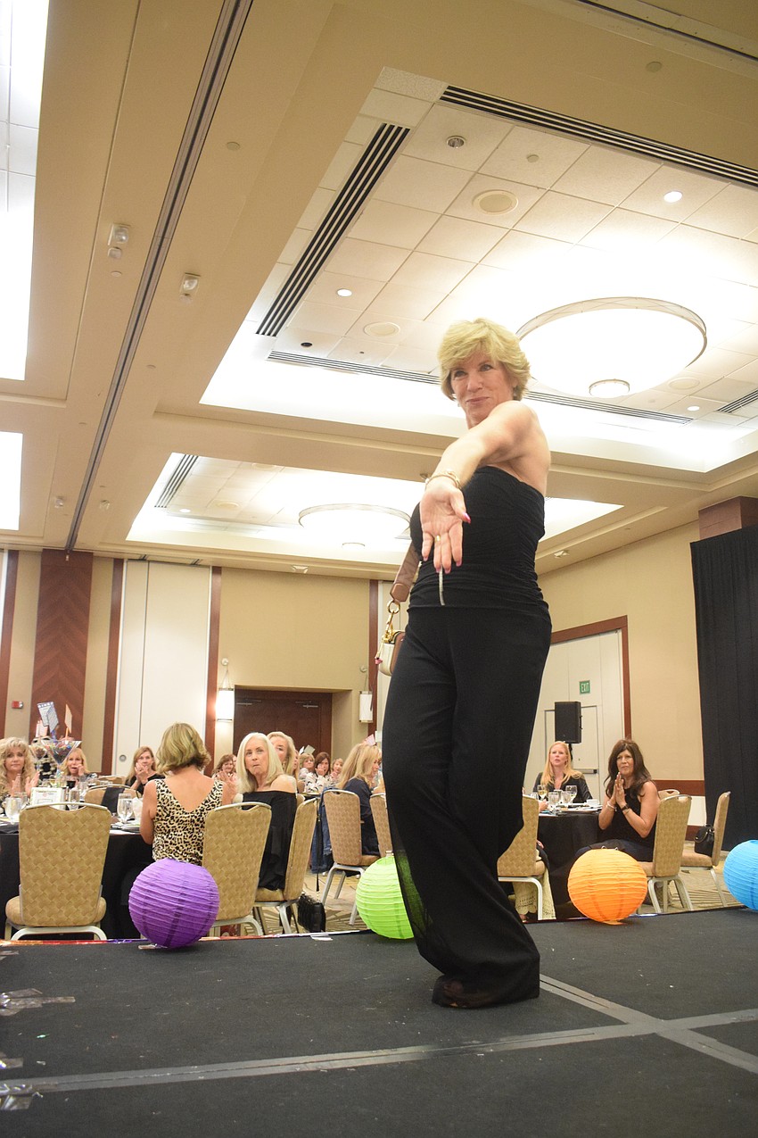 Lakewood Ranch's Angela Massaro-Fain poses at the end of the runway.