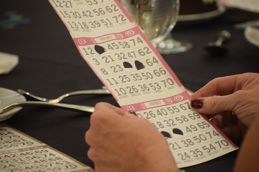 The first game of bingo is underway.