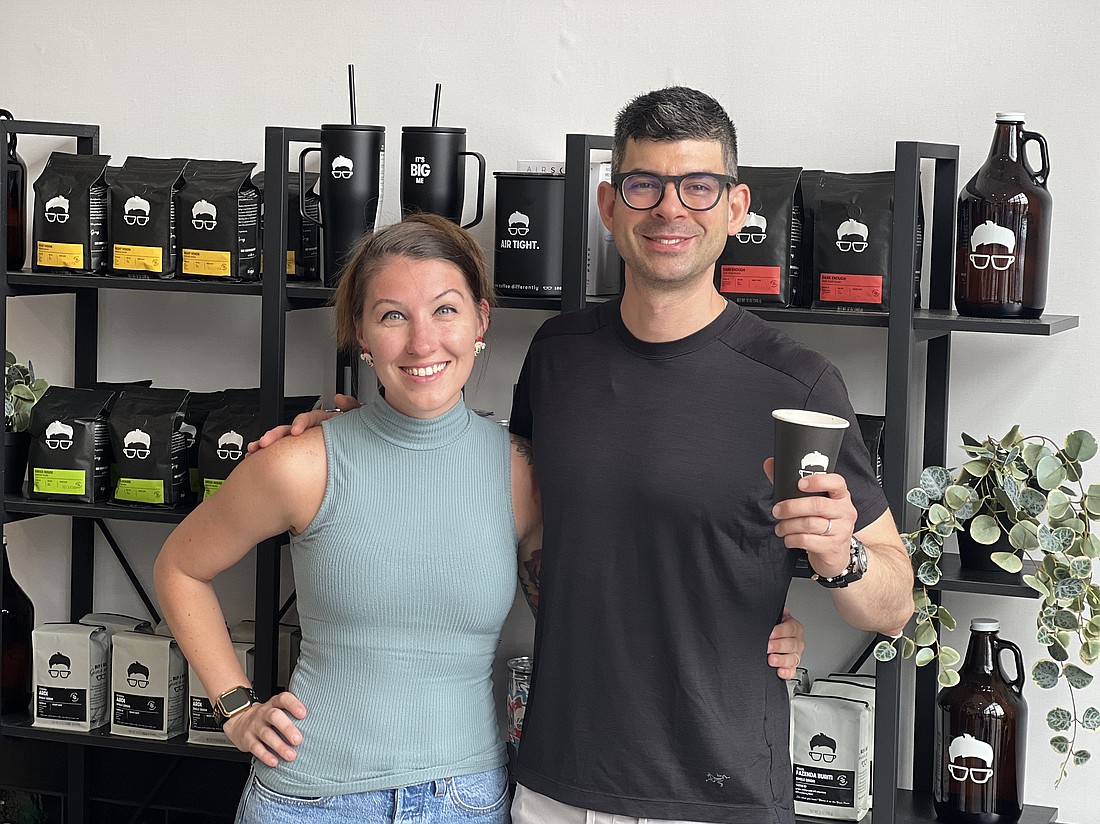 General Manager Rachel Terkowski and owner Gregory Zamfotis are working to prepare for the Nov. 8 opening of Gregorys Coffee.