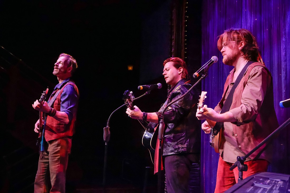 Joe Casey, Michael Jayne Walker and Brian Ott star in "59th Street Bridge," which runs through March 30, 2025 at FST's Goldstein Cabaret.