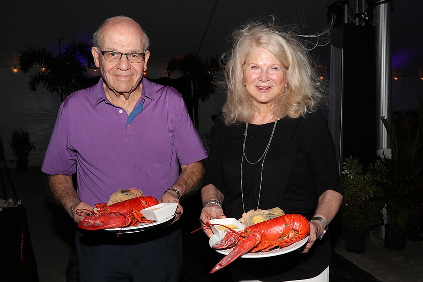 Stan and Jo Rutstein enjoy the breezy evening and the featured lobster dinner.