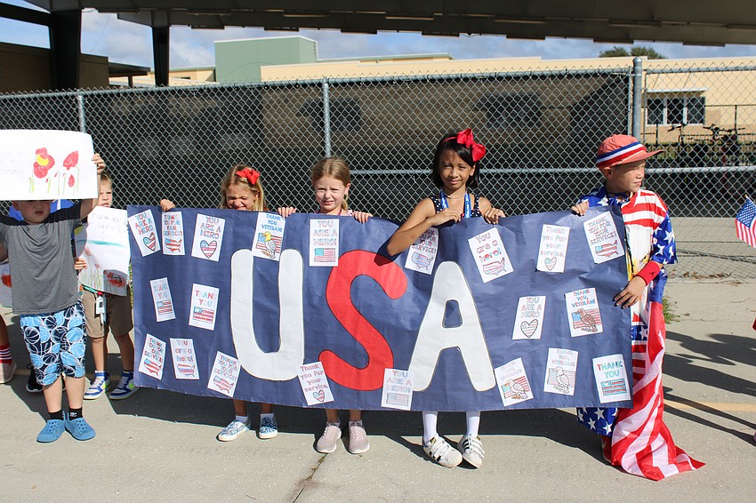 Patriotism was everywhere on the Gilbert McNeal campus.