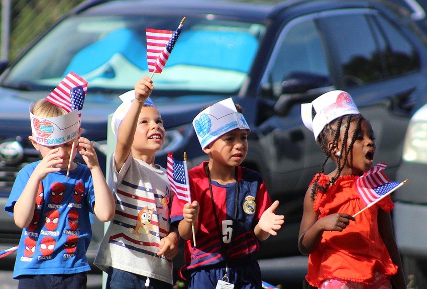 It was a flag-waving day as Gilbert McNeal hosted a Veterans Day parade.