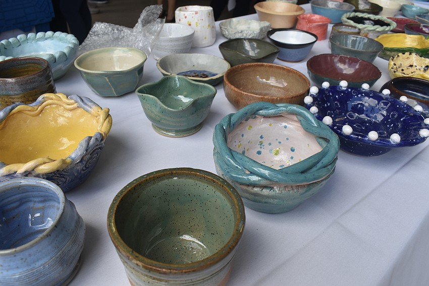 Attendees could browse a variety of bowls.
