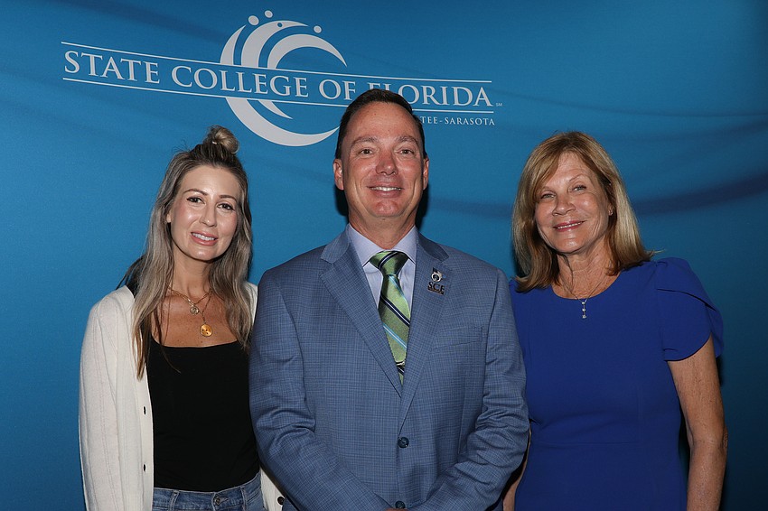 Janae Rupacille, SCF President Tommy Gregory and Carol Whitmore