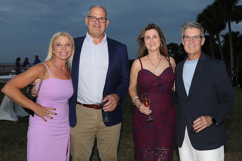 Regan and David Rancourt with Julie Galvano and Bob Harvey