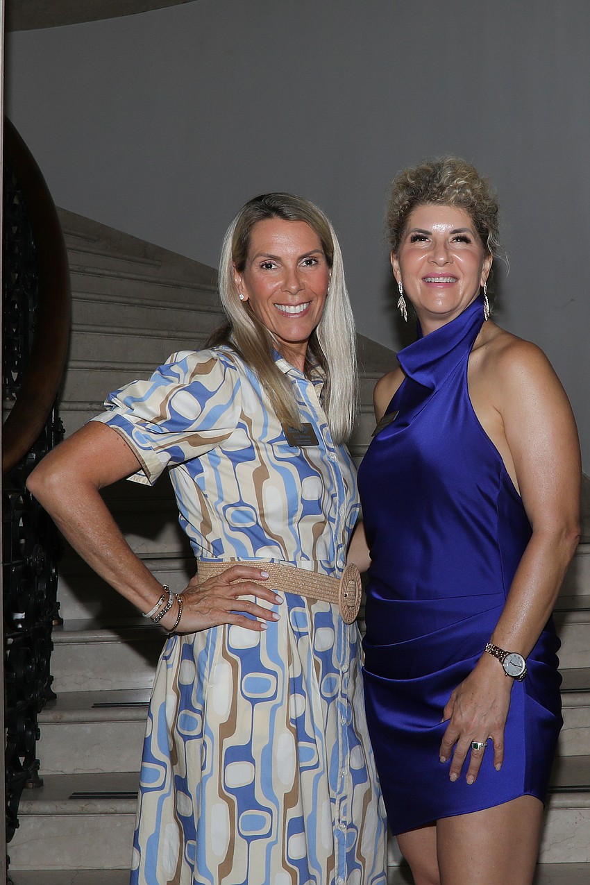 Facilities Coordinator Kate Delmore with Donor Relations Director Alice Rothbauer.