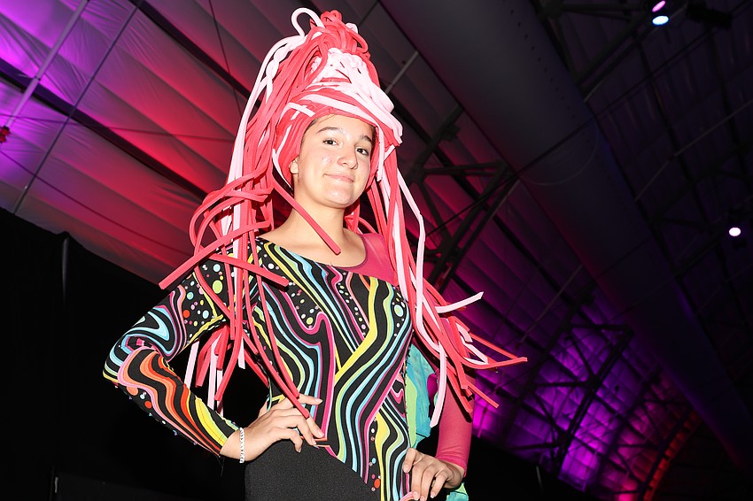 Stilt walker Gracie Grewal, 14.