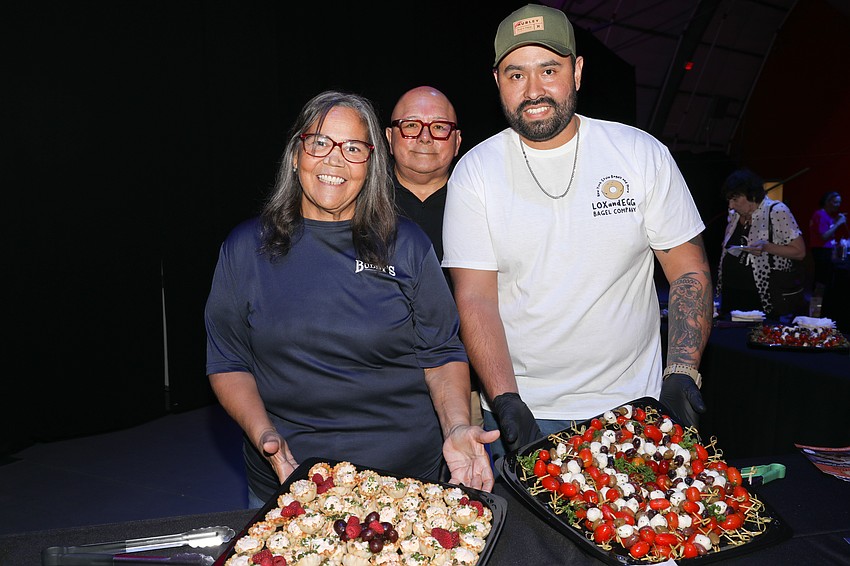 Louis Rodgar, Tess Delgado and Alejandro Santos from Buddy's Bagels.
