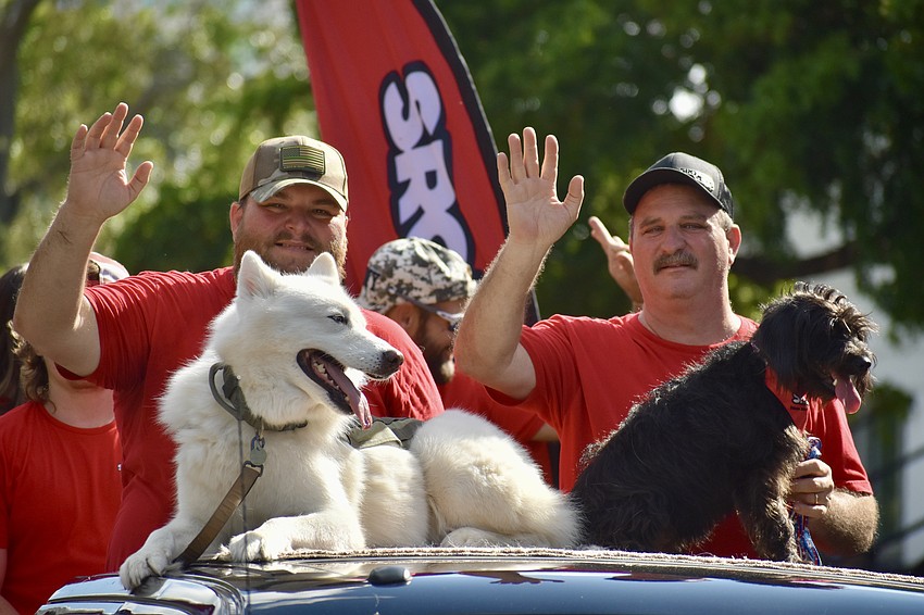 Todd Hughes and Rob Kehs of SRQ Vets rode with Ghost and Raven.