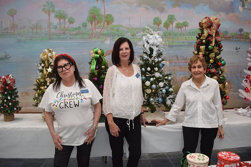Diane Monaghan, Jackie DeAngelo and Jane Vorel at St. Mary's Christmas Bazaar.