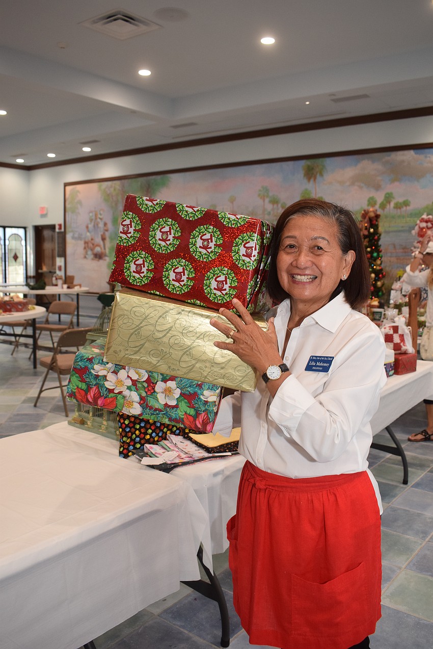 Lilia Mahoney at the St. Mary Christmas Bazaar.