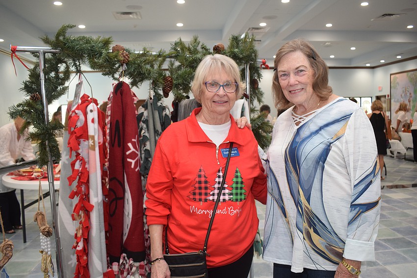 Gayle Sobieck and Nancy White at the St. Mary Christmas Bazaar.