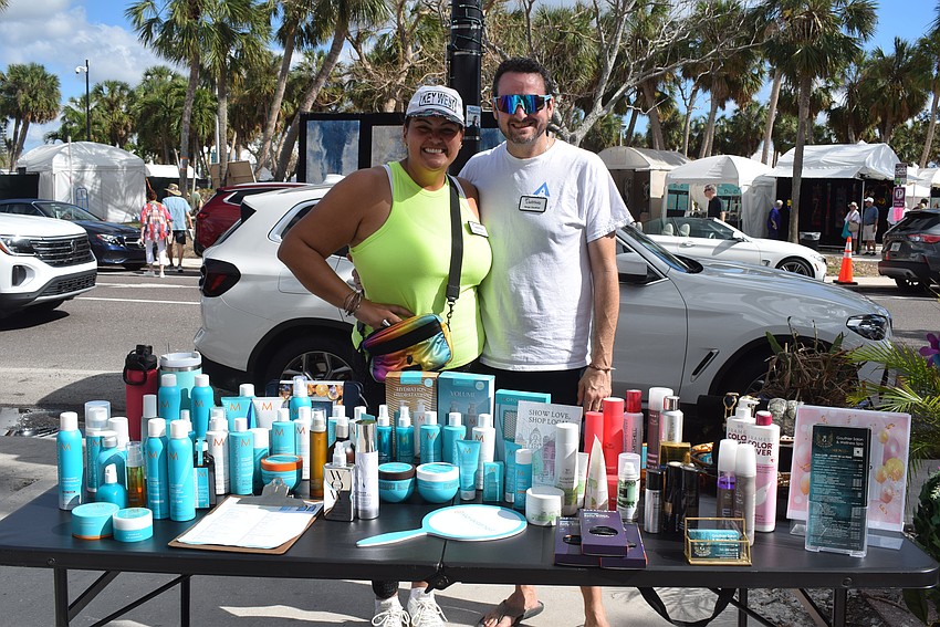 Sonia and Serge Gauthier at the St. Armands Circle Art Festival.