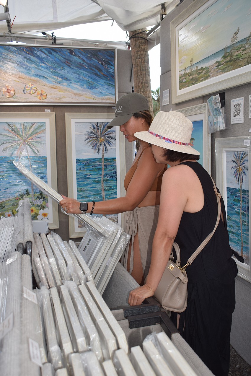 Jenny Westmore at the St. Armands Circle Art Festival.
