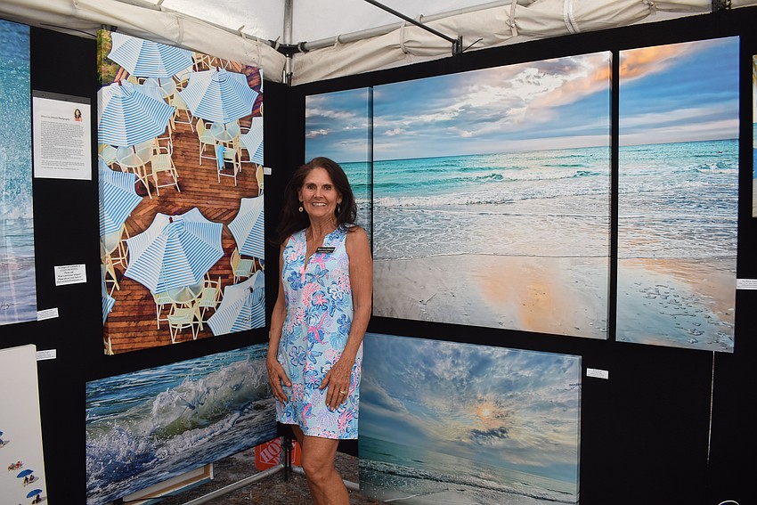 Longboat photographer Mary Lou Johnson at the St. Armands Circle Art Festival.