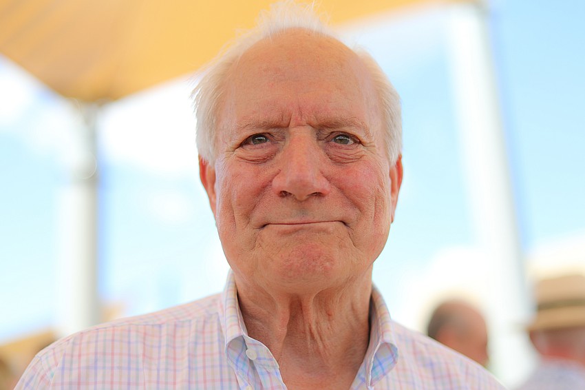 Skip Swan enjoys the Artful Lobster at the Ora.