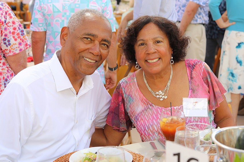 Michael Weir and Mirian Graddick-Weir are ready for lunch.