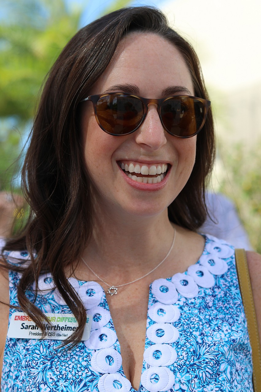 Stephanie Wertheimer enjoys a morning at the Artful Lobster event.