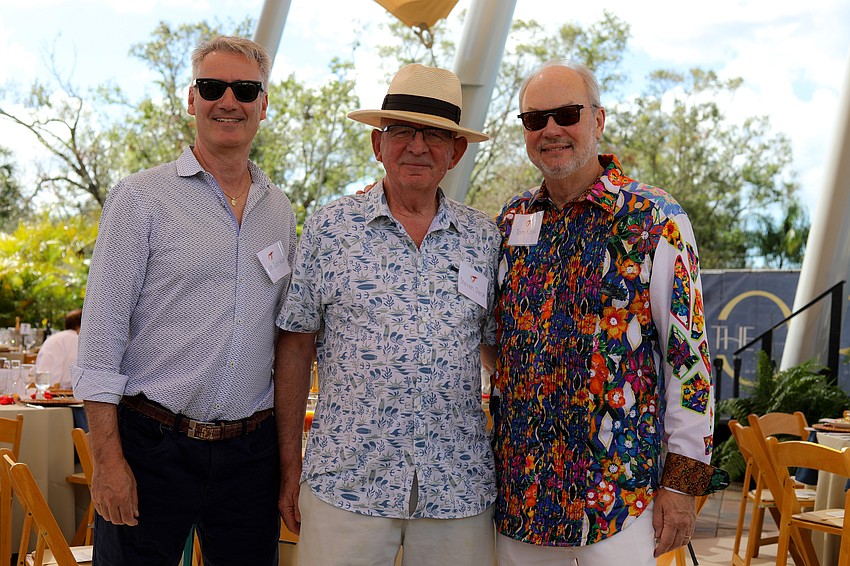 Friends who may or may not have had meeting about attire are Scott Zelniker, Steven Deak and Tom Koski.