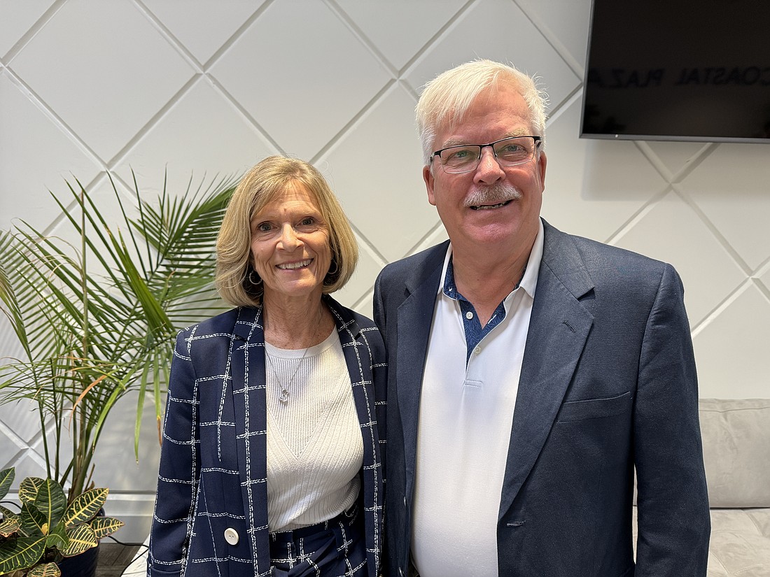 Maureen Crompton, the new executive director at Flagler Habitat for Humanity; and Bill Verhagen, president. Photo by Brian McMillan