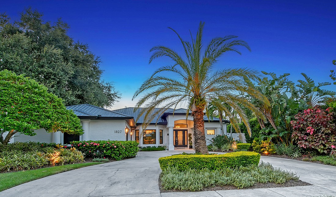 The home at 1827 Grove St. was built in 2001 and has three bedrooms, two baths, a pool and 2,079 square feet of living area.