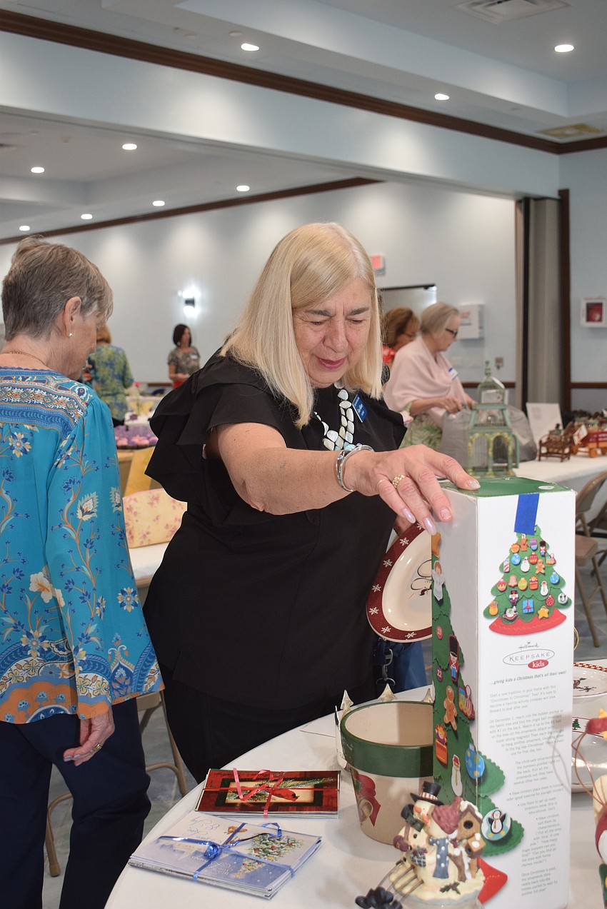 Ginny Akhoury at the St. Marys Women's Guild welcome back lunch.