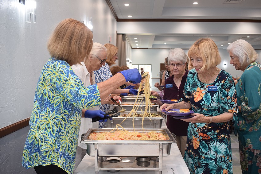 Tracy Feldman at the St. Marys Women's Guild welcome back lunch.