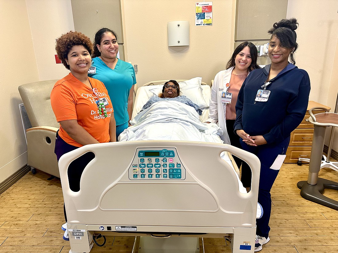 Orlando Health employees hosted a live demonstration showcasing the new Hercules Patient Repositioning system at the Dr. P. Phillips Hospital.