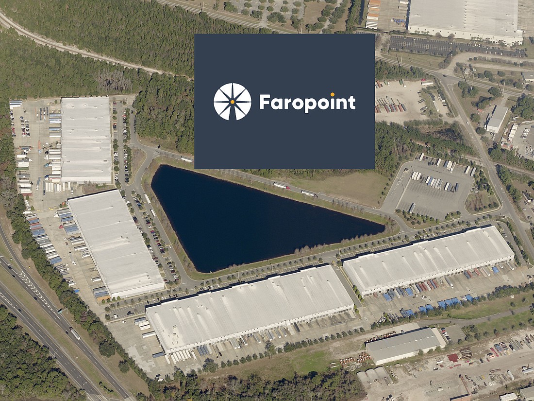 Faropoint is planning a 199,260-square-foot warehouse along Cabot Commerce Circle and a CSX rail line. The business park is at southwest Faye and Blasius roads, east of Interstate 295 in North Jacksonville.