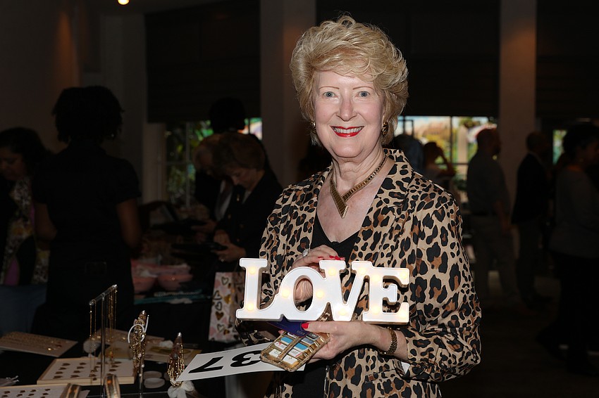 Christine Jennings shows some love for the VMA Love Lunch.