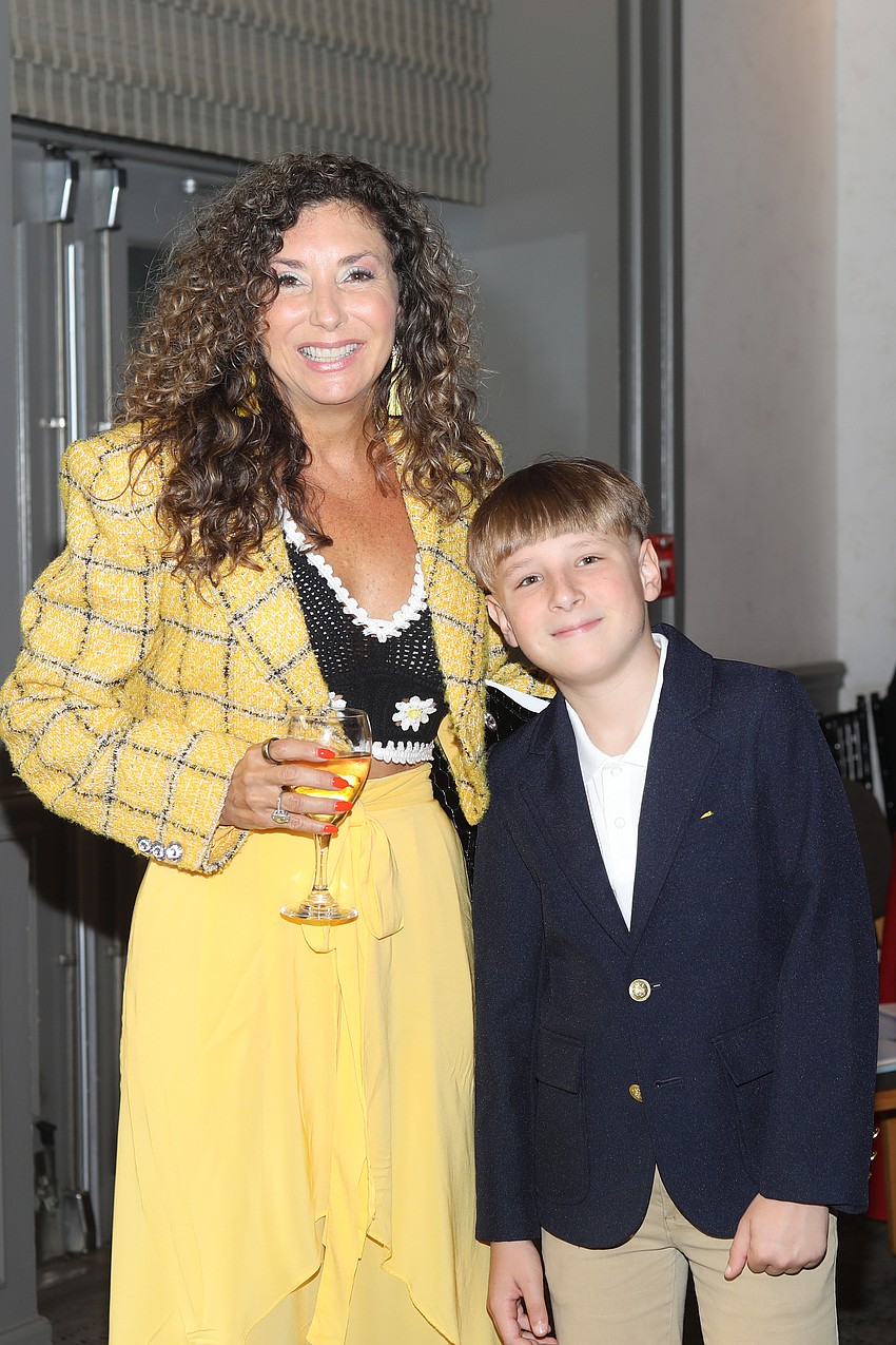 VMA supporter Donna Koffman with student Wyatt Morton.