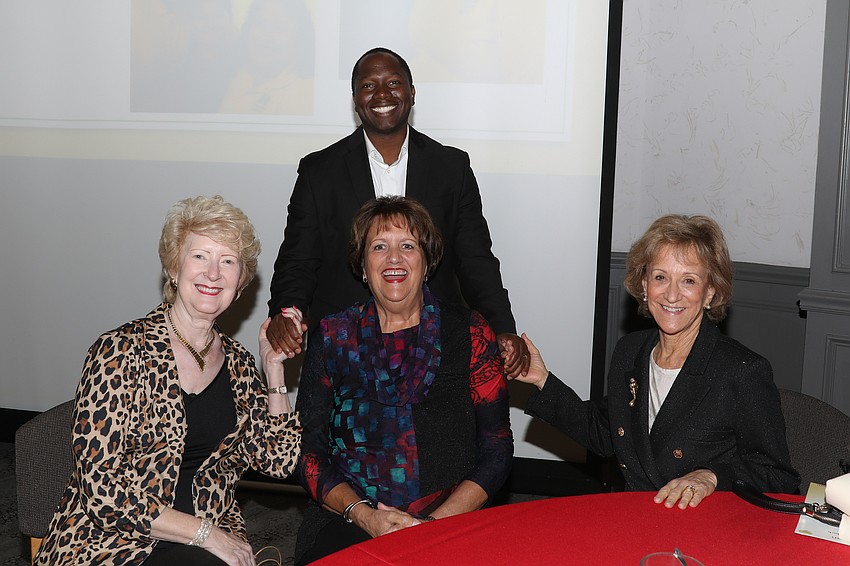 VMA Principal Janjay Gehnydyu with Christine Jennings, Barbara Shirley and Sheila Weiss