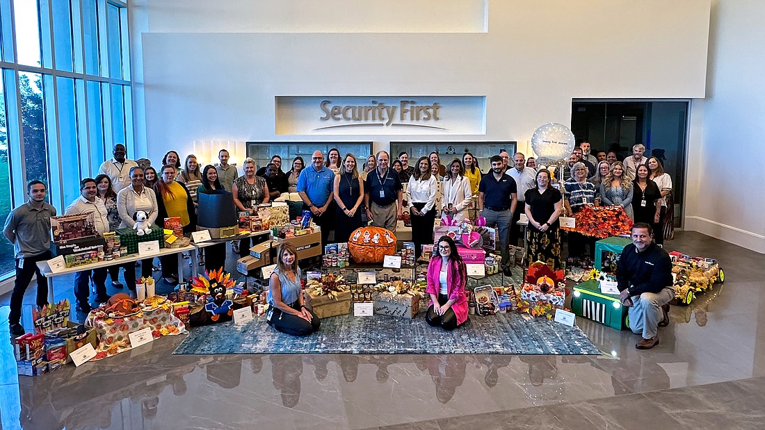 Security First Insurance employees participated in this year's Giving Thanks Decorating Contest. Courtesy photo